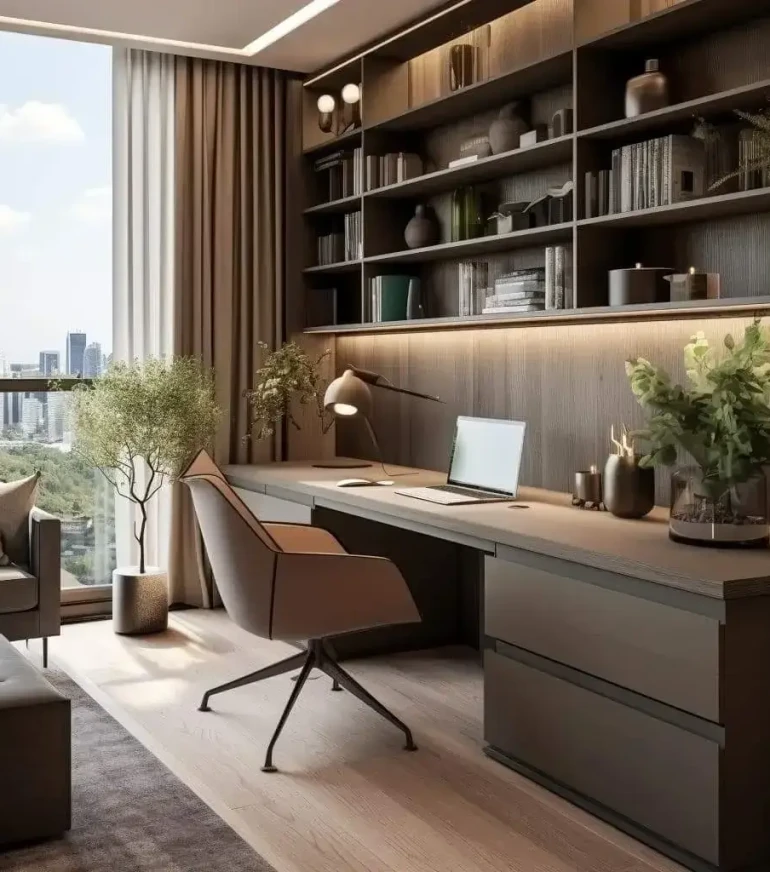 Home Office Design by Mokxa Interior Designers Gurgaon Delhi NCR Home Office Design by Mokxa Interior Designers Gurgaon Delhi NCR