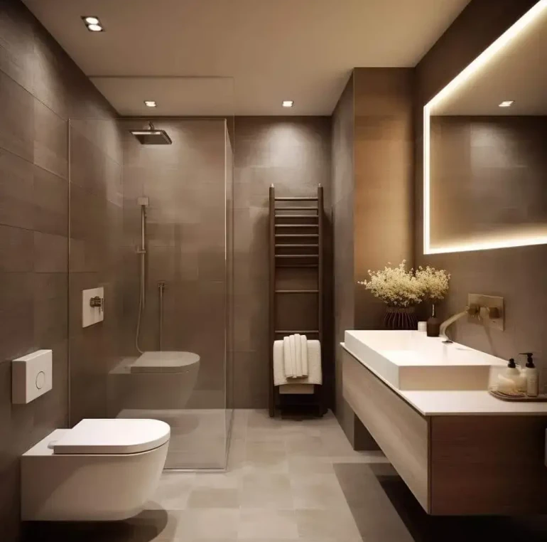 Washroom Design by Mokxa Interior Designers Gurgaon Delhi NCR