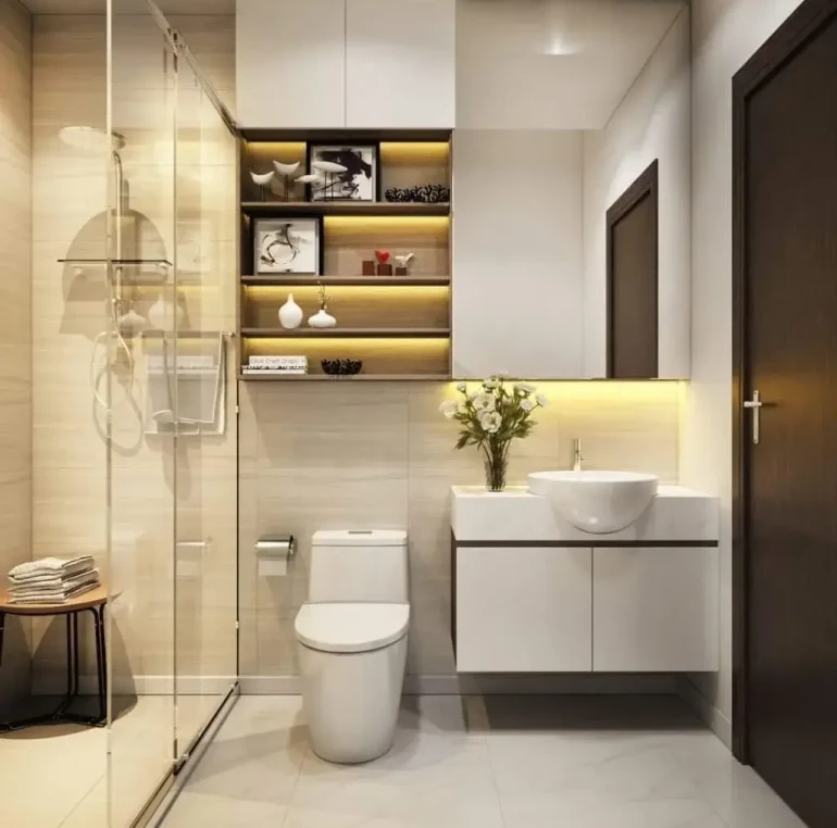 Washroom Design by Mokxa Interior Designers Gurgaon Delhi NCR